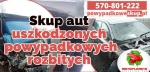 Skup aut uszkodzonych, powypadkowych, rozbitych Śląsk Małopolska Opolskie