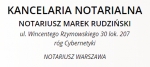 KANCELARIA NOTARIALNA - NOTARIUSZ MAREK RUDZIŃSKI