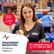 Pracownik magazynu z lekkim asortymentem. 12,02euro/h