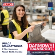 Praca na magazynie w Głuchowie nawet 4520 brutto + TRANSPORT I BONUSY