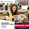 Komisjoner w magazynie z odzieżą –> nawet 13,50euro/h - DE