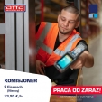 Komisjoner w magazynie z książkami i art. papierniczymi | 13,20 €/h