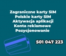 Zarejestrowana karta SIM Gdańsk Swoboda online Marketing