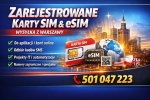 Zarejestrowane karty SIM dla firm i osób prywatnych Warszawa i inne